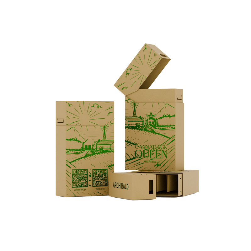 Child-resistant Kraft cigarette packaging box
